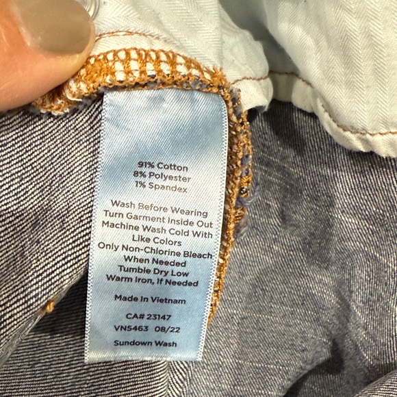 Talbots Sz 8 Everyday Relaxed Dark Blue Ankle Jeans - Picture 9 of 10